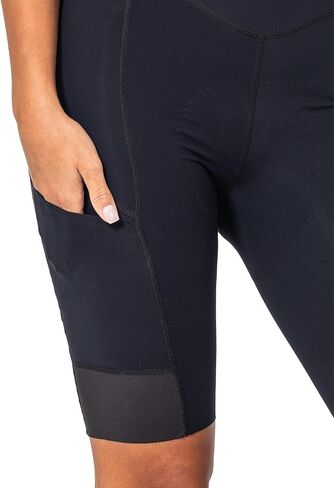 Terry Cycling Caicos Womens Shorts Batded Bike ، UPF أكثر من 50 نسيجًا جافًا سريعًا ، 10 بوصات قبضة ساق السيليكون ، جولة الهواء المرن in Saudi Arabia
