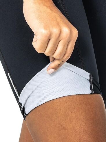 Terry Cycling Caicos Womens Shorts Batded Bike ، UPF أكثر من 50 نسيجًا جافًا سريعًا ، 10 بوصات قبضة ساق السيليكون ، جولة الهواء المرن in Saudi Arabia