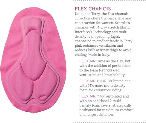 Terry Cycling Caicos Womens Shorts Batded Bike ، UPF أكثر من 50 نسيجًا جافًا سريعًا ، 10 بوصات قبضة ساق السيليكون ، جولة الهواء المرن in Saudi Arabia