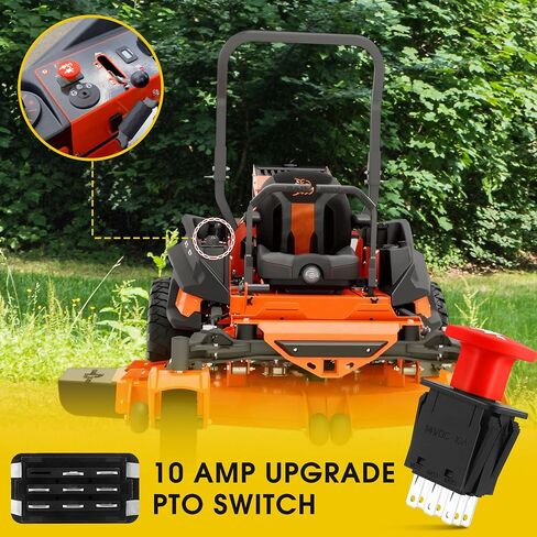أجزاء جزازة العشب PTO Switch 10 أمبير، مفتاح قابض الشفرة متوافق مع جزازات Bad Boy ZT Elite MZ & ZT Rebel Rogue Renegade Outlaw Pup Lightning AOS Extreme Series in Kuwait
