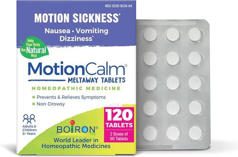 Boiron Motioncalm الإغاثة للغثيان والقيء أو الدوخة المرتبطة بمرض الحركة بسبب السفر وركوب التسلية وألعاب الفيديو أو VR - in Saudi Arabia