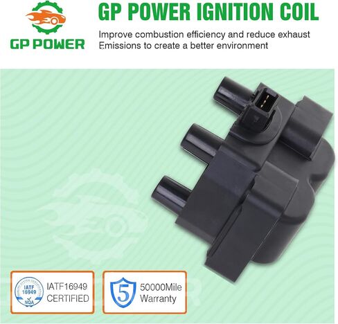 Ignition Coil Pack Set Of 1 Compatible With FERRARI 348 F355 MONDIAL T FOR LAND ROVER DISCOVERY RANGE ROVER 4.0L 4.6L V8 FOR KIA Sportage L4 2.0L For UF545 UF614 UF306 ERR6045 ERR6566 134386 in Saudi Arabia