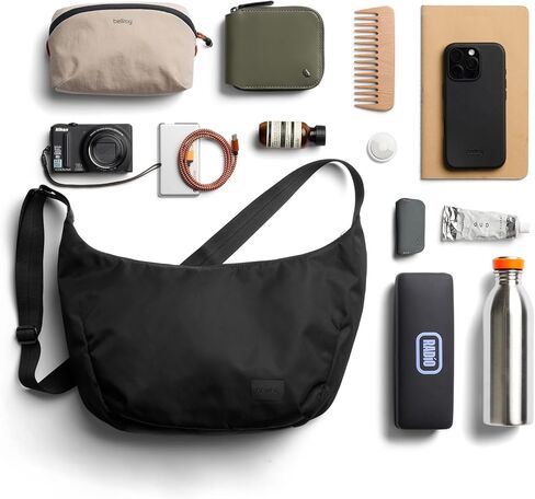 Bellroy Laneway Crescent Bag (حقيبة كتف الحد الأدنى 7 لتر مع الكثير من الجيوب والحزام قابل للتعديل) - Bluesteel in Saudi Arabia