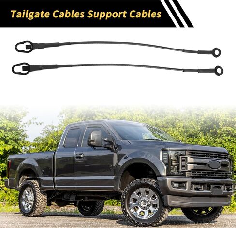 1PAIR CABLES CABLE CABLES CABLE CABLE CABLES FOR FORD F-150 F-250 F-350 1987-1997 LIFT GATE SURPER in Saudi Arabia