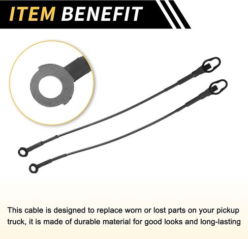 1PAIR CABLES CABLE CABLES CABLE CABLE CABLES FOR FORD F-150 F-250 F-350 1987-1997 LIFT GATE SURPER in Saudi Arabia