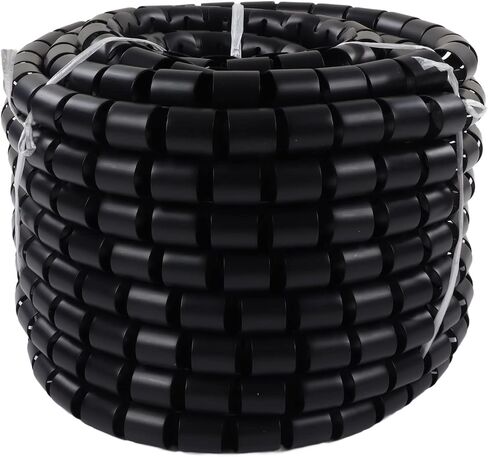 Aramox Black Wire Protector Sleeve Covers Alkali Spiral Wire Tube Sleeve for Cable (Dia 28mm 40m) in Saudi Arabia