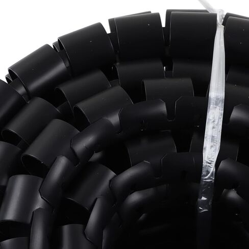Aramox Black Wire Protector Sleeve Covers Alkali Spiral Wire Tube Sleeve for Cable (Dia 28mm 40m) in Saudi Arabia