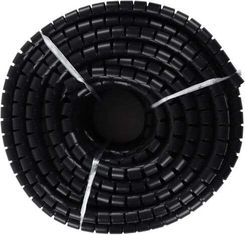 Aramox Black Wire Protector Sleeve Covers Alkali Spiral Wire Tube Sleeve for Cable (Dia 28mm 40m) in Saudi Arabia