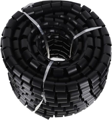 Aramox Black Wire Protector Sleeve Covers Alkali Spiral Wire Tube Sleeve for Cable (Dia 28mm 40m) in Saudi Arabia