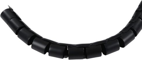 Aramox Black Wire Protector Sleeve Covers Alkali Spiral Wire Tube Sleeve for Cable (Dia 28mm 40m) in Saudi Arabia