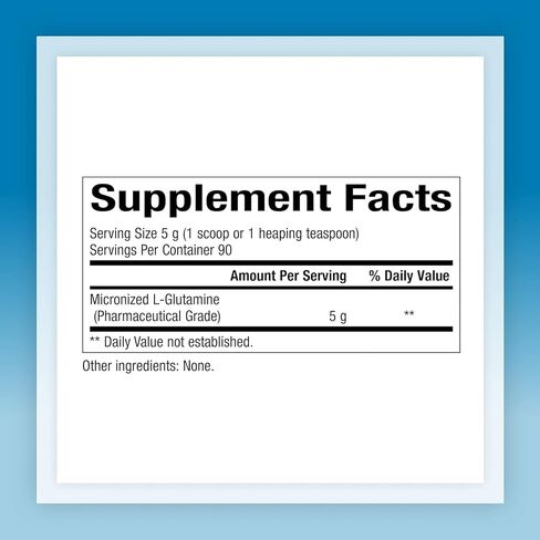 العوامل الطبيعية Micronized L-glutamine مشروب مزيج 5000 ملغ ، ويدعم العضلات ووظيفة المناعة ، 16 أوقية in Kuwait
