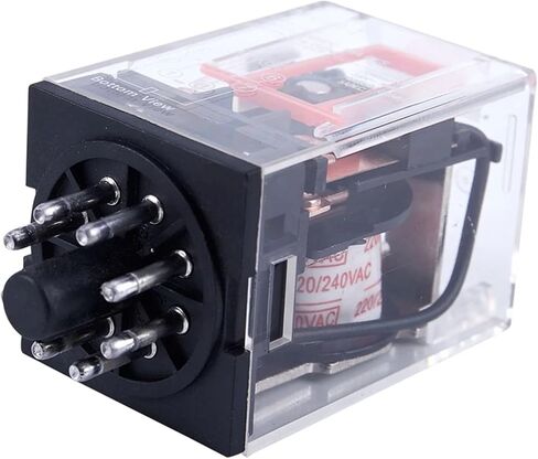 2X AC 220V/230V Coil Voltage PCB Power Relay 8 Pins DPDT 2NO 2NC MK2P-1 in Saudi Arabia