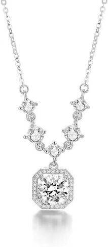 1 Carat IGI Certified Lab Grown Diamond | Martina Solitaire Lab Diamond Necklace 18K White Gold | FG-VS1-VS2 Quality Jewelry Necklace For Women in Saudi Arabia
