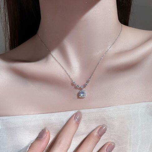 1 Carat IGI Certified Lab Grown Diamond | Martina Solitaire Lab Diamond Necklace 18K White Gold | FG-VS1-VS2 Quality Jewelry Necklace For Women in Saudi Arabia