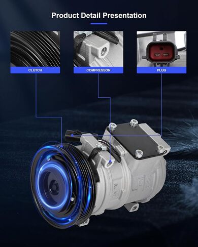 ECCPP AC Compressor 1997-2001 for Honda Prelude 2.2L 2001 for Honda Civic for Acura EL 1.7L CO 10541AC Air Conditioning Compressor in Saudi Arabia