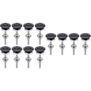 12pcs Quick Release Latch Pumper Hood Lock Lock Lock Kit - Universal for Racing Car - Mini Hood Locks لسيارات السباق المعدلة ، نوع الأزرار ، 30 مم - تأمين مكونات سيارة السباق الخاصة بك in Kuwait