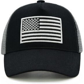 Boys Trucker Hat, Toddler American Flag Snapback Mesh Baseball Caps for Kids Age 2-6 in Kuwait