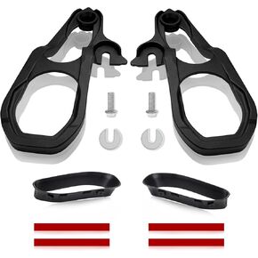 خطافات السحب الأمامية لليسار واليمين مع حواف ممتصة للصدمات، أجهزة بديلة باللون الأسود مناسبة لدودج رام 1500 مع محرك 3.6 لتر 5.7 لتر 2019 2020 2021 2022 2023 يستبدل 82215268AB 82215268AB 68272945AB in Kuwait