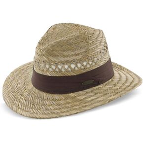 Panama Jack Safari Straw Hat - Lightweight, 3" Big Brim, Inner Elastic Sweatband, 3-Pleat Ribbon Hat Band in Saudi Arabia