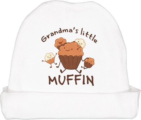 inktastic Grandma's Little Muffin Baby Beanie Hat in Saudi Arabia