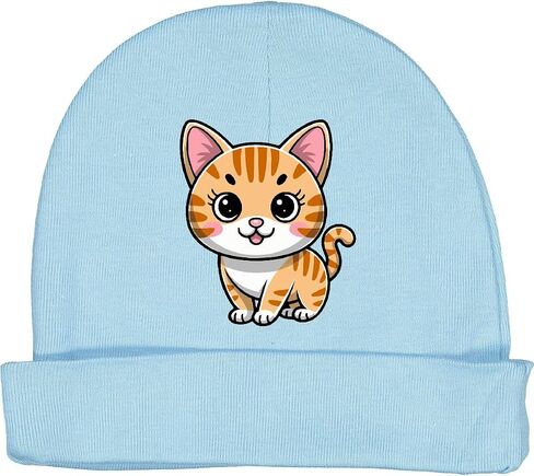 inktastic Orange Tabby Cat Kitty Baby Beanie Hat in Saudi Arabia