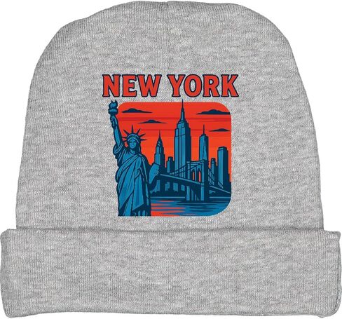 inktastic New York City Skyline with Statue of Liberty and Baby Beanie Hat in Kuwait