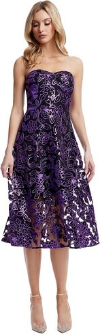 Dress the Population Women's Sadie Fit and Flare Midi Dress in Saudi Arabia