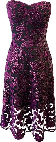 Dress the Population Women's Sadie Fit and Flare Midi Dress in Saudi Arabia