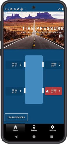 Lippert Tire LINC Tire Pressure and Temperature Monitoring System Alert Indicator for RVs and Tow Vehicles, Compatible with OneControl, No App Required, Always-on Notifications - 26240 in Saudi Arabia