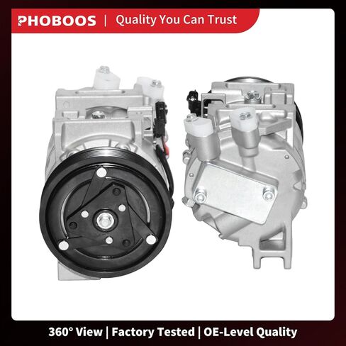 PHOBOOS A/C Compressor with Clutch Compatible with Nissan Altima 2007-2012 L4 2.5L, Nissan Sentra 2007-2012 2.5L, Fast Cooling, Low Noise, Easy Installation, Ref. CO-10886C, 68664 in Saudi Arabia