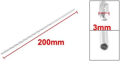uxcell 2PCS 4mm x 200mm Straight Shank Twist Drilling Bit for Electric Drill in Saudi Arabia