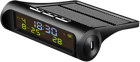 ساعة درجات الحرارة التي تعمل بالطاقة بالطاقة الشمسية ، ساعة دقيلية الرقمية مع تاريخ عرض درجة الحرارة للمركبات الملحقات الأساسية للسيارات لقراءات دقيقة in Kuwait