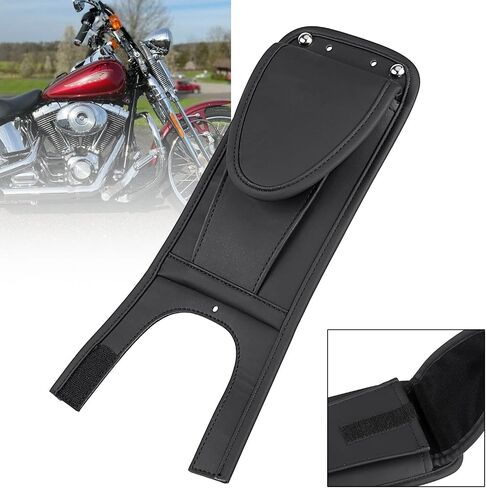 لوحة غطاء خزان الجلود السوداء PAD BIB ث/الحقيبة لهارلي فات بوي FLSTF 2000-2017 Softail 2000-2016 in Kuwait