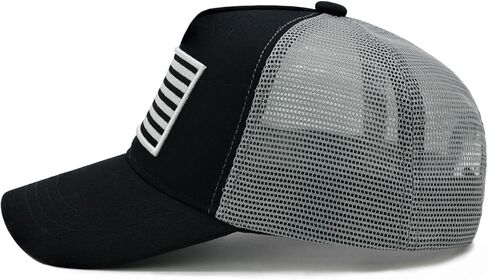 Boys Trucker Hat, Toddler American Flag Snapback Mesh Baseball Caps for Kids Age 2-6 in Kuwait