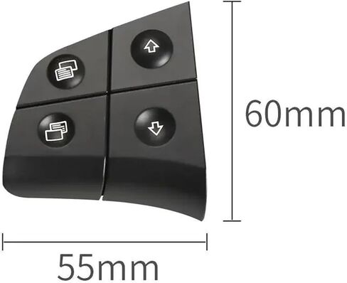2PCS Car Multi-Function Wheel Buttons Kit Fit for Benz W164 GL ML Class 2006-2009 W251 R Class 2006-2009 W245 (Model B Beige) in Kuwait