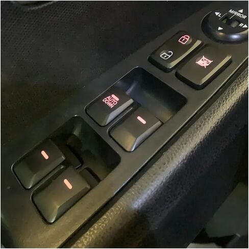 زر تبديل نافذة الطاقة الكهربائية مناسب لـ Kia Fit لـ Sportage 2011-2016 Red Backlight in Saudi Arabia