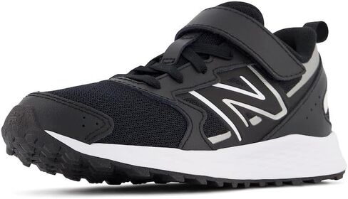 New Balance Kids Fresh Foam 650 V1 Bungee Lace with Top Strap Running Shoe, Team Royal/Bleached Lime Glo, 10 Wide US Unisex Toddler in Saudi Arabia