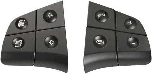 2PCS Car Multi-Function Wheel Buttons Kit Fit for Benz W164 GL ML Class 2006-2009 W251 R Class 2006-2009 W245 (Model B Beige) in Kuwait