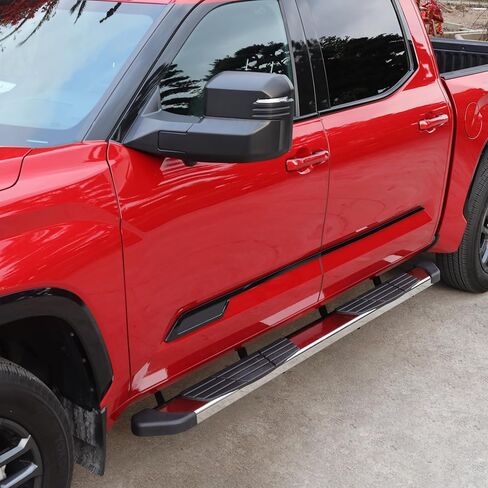 6.5" Chevy Silverado Running Boards Compatible with 2019-2025 Silverado/Sierra 1500 | 2020-2025 Silverado/Sierra 2500 3500 Crew Cab (4 Full Size Door) Step Bars Side Steps Come with 8 Brackes. in Kuwait