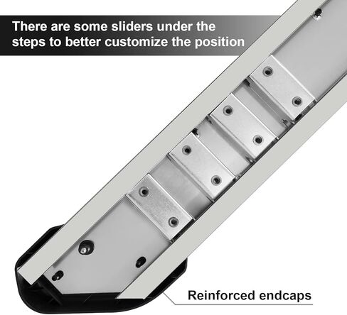 6.5" Chevy Silverado Running Boards Compatible with 2019-2025 Silverado/Sierra 1500 | 2020-2025 Silverado/Sierra 2500 3500 Crew Cab (4 Full Size Door) Step Bars Side Steps Come with 8 Brackes. in Kuwait