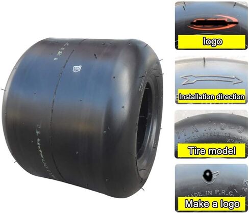 10x3.60-5/11 × 6.00-5 5 بوصة الإطارات المقاومة للانفجار المقاومة للانفجار مناسبة لاستبدال الإطارات الأمامية والخلفية من kartssafe والراحة in Kuwait