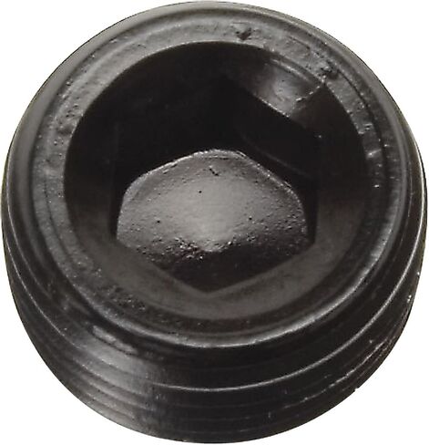 Edelbrock 662033 Plug 1/8" Npt Invert Hex Blk Finish, Black in Saudi Arabia