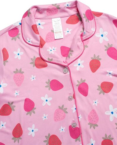 طقم بيجامة للفتيات من Rene Rofe - ثوب نوم مكشكش مكون من 3 قطع، وقميص نوم، وشورت صالة - ملابس نوم للفتيات (4-12) in Kuwait