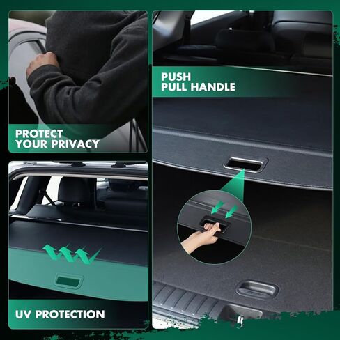 Cargo Cover for 2007-2011 Fit for Honda CR-V 2.4L Retractable Rear Trunk Cargo Shade Luggage Security Cover Shielding Waterproof in Saudi Arabia