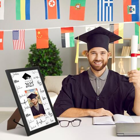 Burbell 2 جهاز كمبيوتر شخصى فئة 2024 التخرج ضيف كتاب التخرج إطارات الصور التوقيع 12.2 × 15 بوصة إطارات الصور ملصق التخرج للعرض 5 × 7 بوصة صور لوازم حفلات التخرج in Saudi Arabia