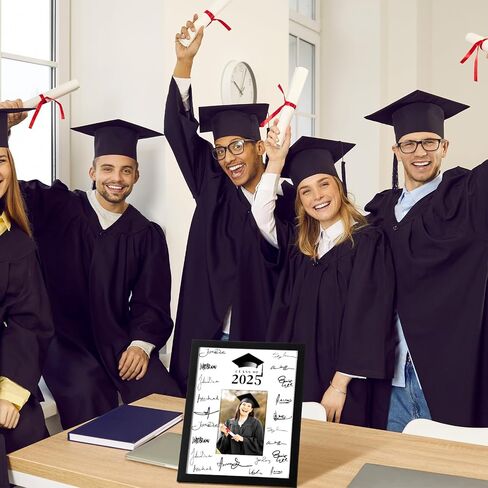 Burbell 2 جهاز كمبيوتر شخصى فئة 2024 التخرج ضيف كتاب التخرج إطارات الصور التوقيع 12.2 × 15 بوصة إطارات الصور ملصق التخرج للعرض 5 × 7 بوصة صور لوازم حفلات التخرج in Saudi Arabia