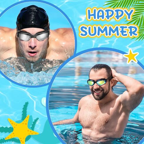 20 Pack Swimming Goggles for Adults Youth Pool Water Sport Swim Glasses Goggles Anti Fog UV Protection No Leaking Wide View for Men Women with 20 Set Ear Plugs and Nose Clips, Multicolor in Saudi Arabia
