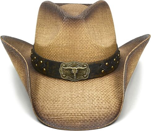 Straw Cowboy Hat for Women and Men – Western Sun Hat for Country Concert, Rodeo and Cowgirl Outfits in Saudi Arabia