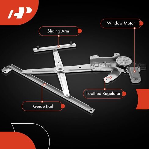 A-Premium Electric Power Window Regulator with Motor Compatible with Honda CRZ 2011-2016, Front Left Driver Side in Saudi Arabia