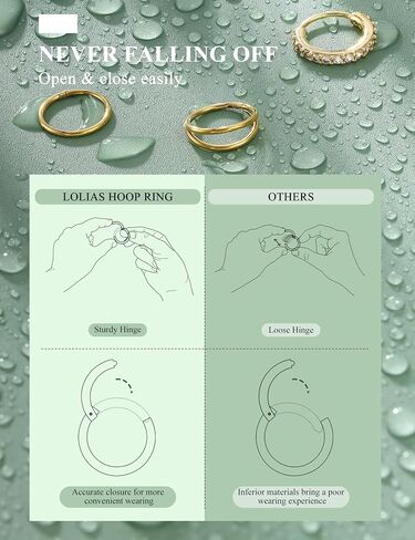 Besteel Gold Flase Rings للنساء - 14K مملوءة الذهب المملوءة بالمعالم الجراحية الأطواق الخاتم الفولاذ الفولاذ الخاتم 20G CZ المسمار L على شكل أنف أنف مثقوبات المجوهرات للنساء الرجال in Saudi Arabia